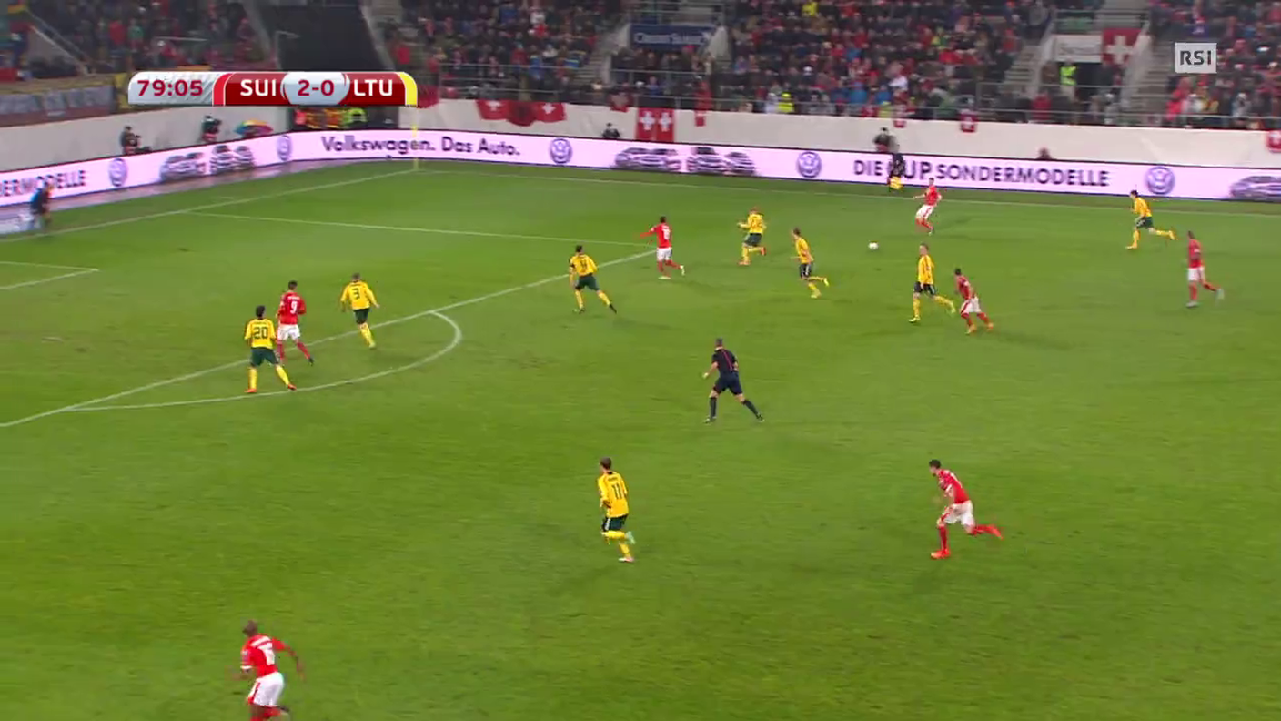 Euro 2016, il 3-0 di Shaqiri (15.11.2014)