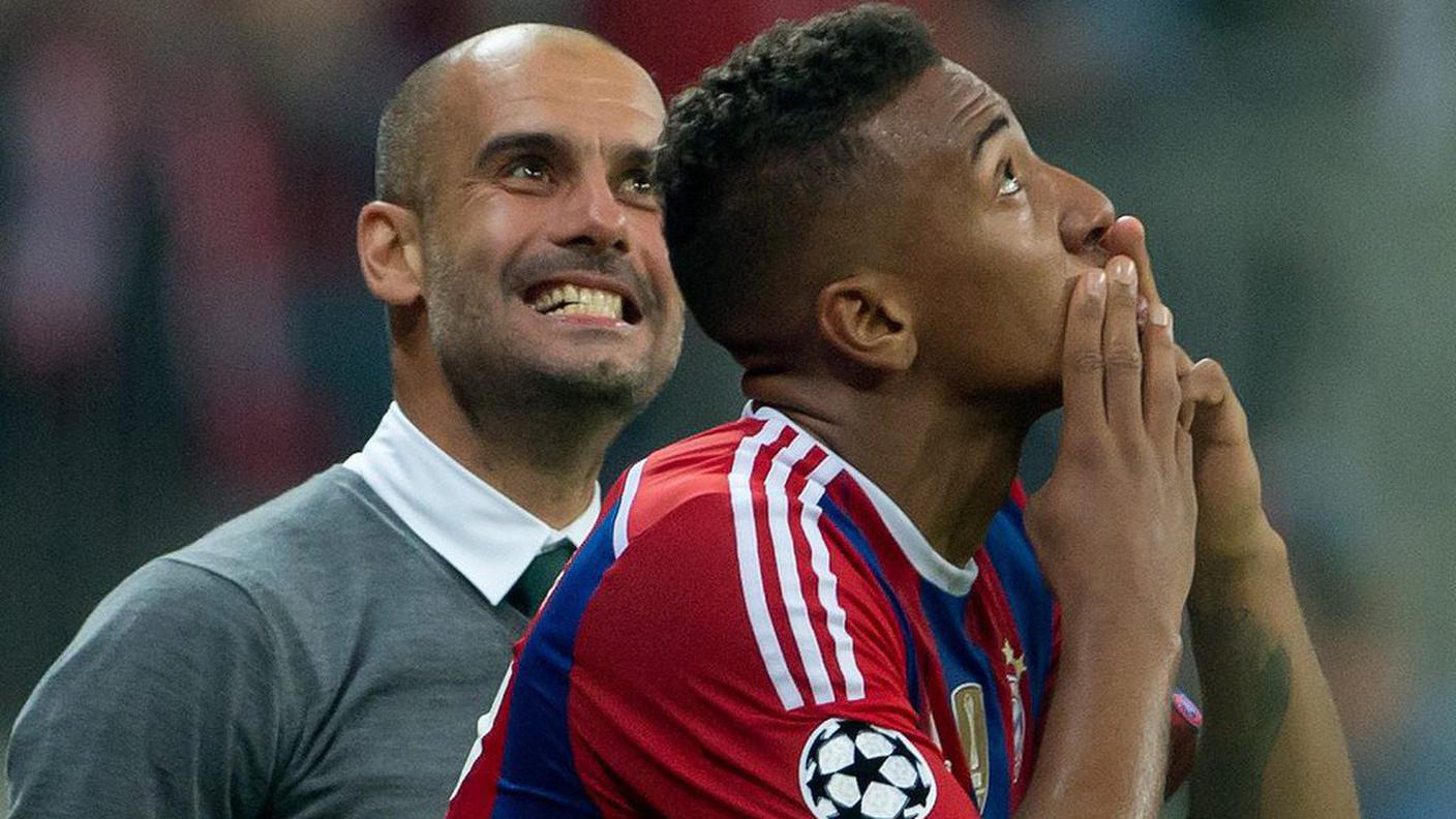 Jerome Boateng e Pep Guardiola