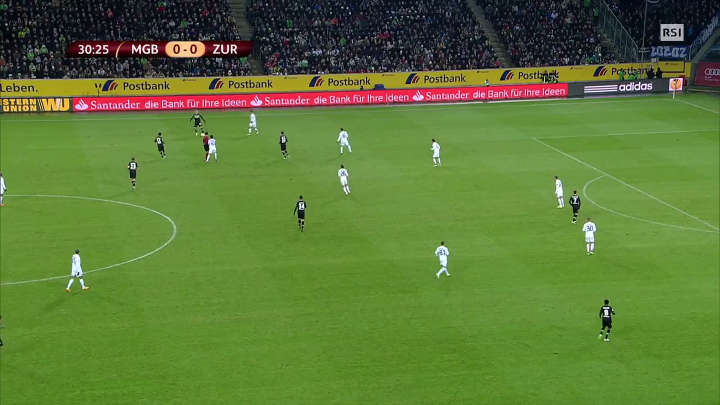 Europa League, l'1-0 di Hermann in Borussia M'gladbach - Zurigo (11.12.2014)