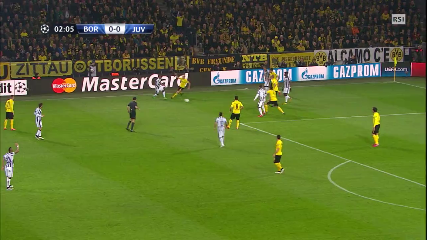 Champions League, lo 0-1 di Tevez in Dortmund-Juventus (18.03.2015)
