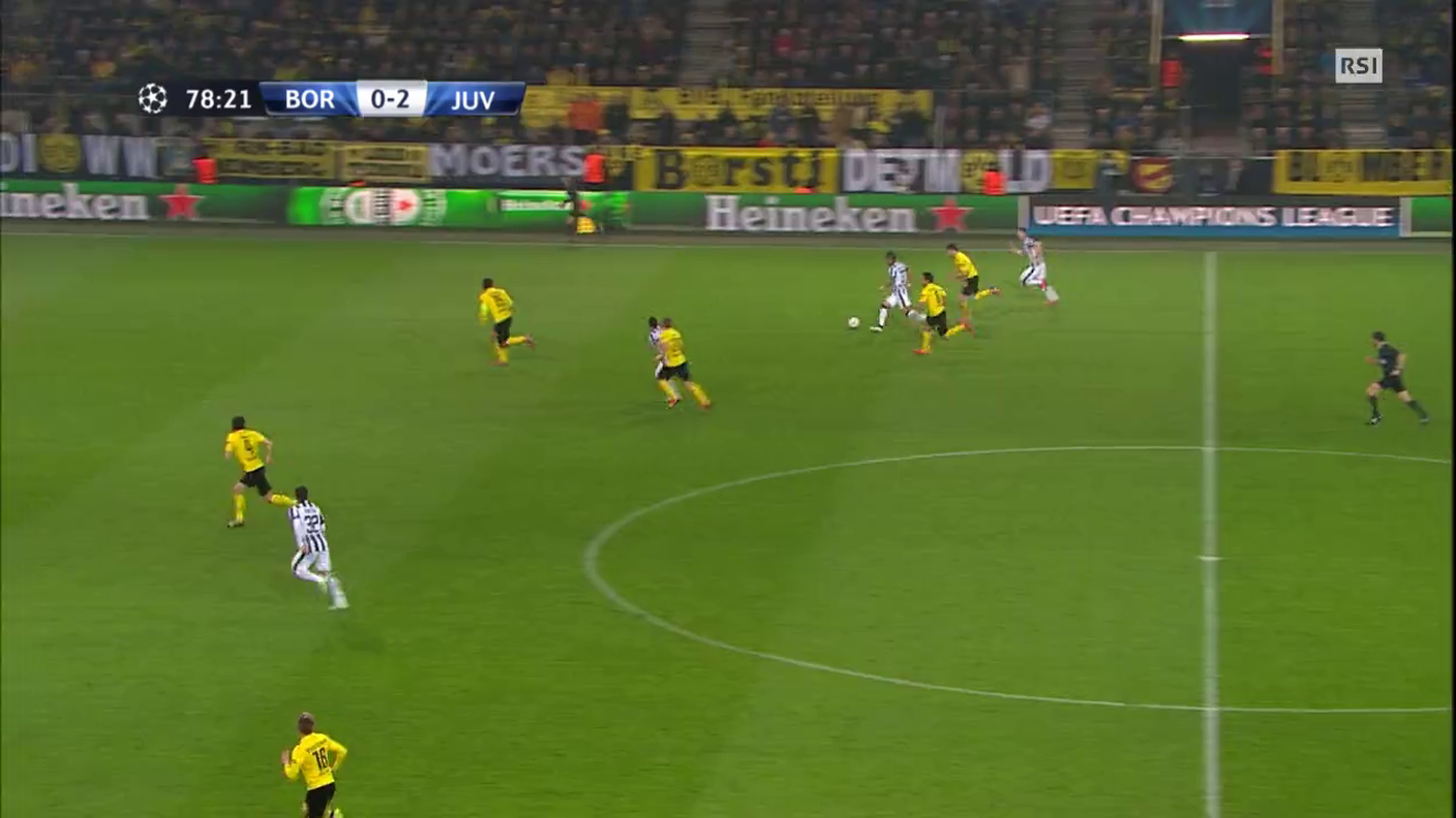 Champions League, lo 0-3 di Tevez in Dortmund-Juventus (18.03.2015)