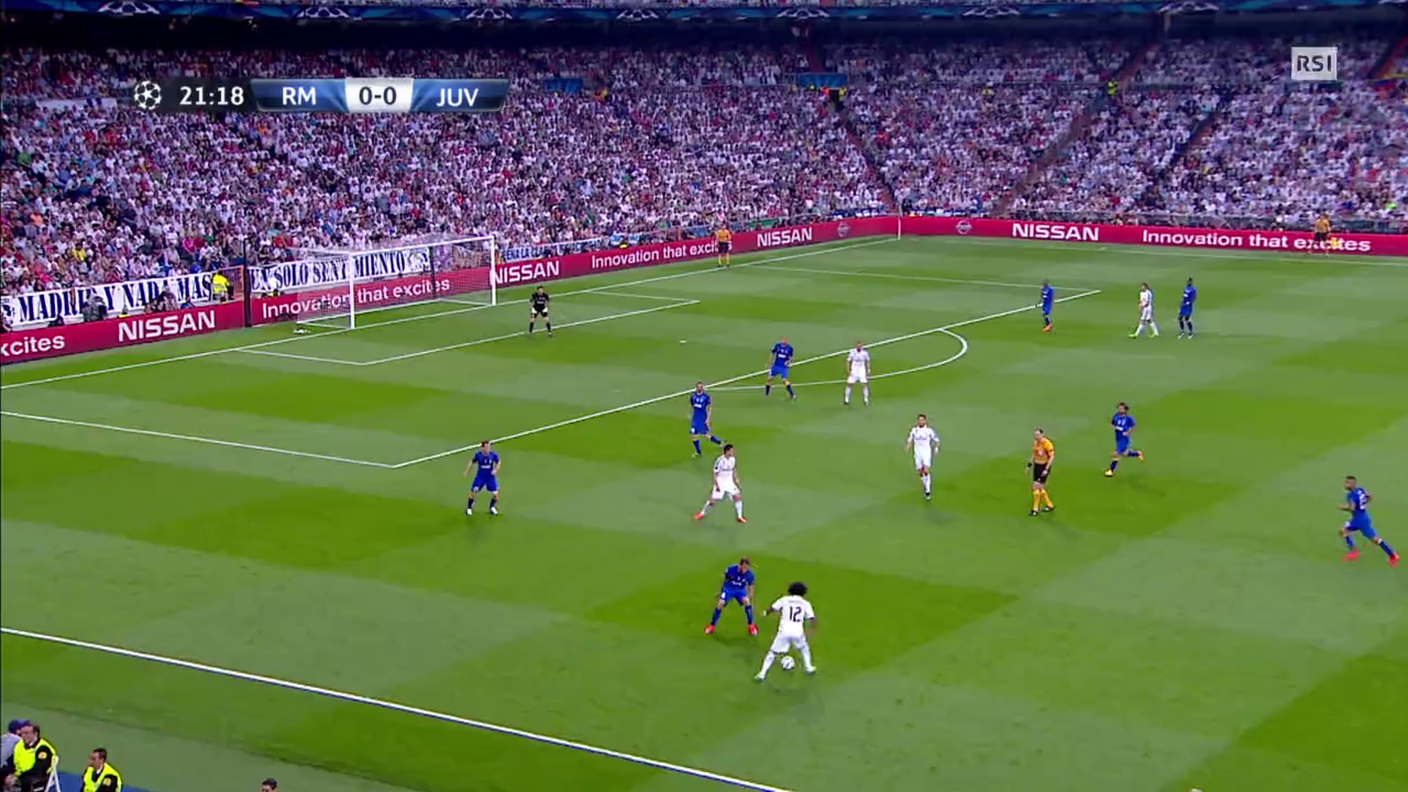 Champions League, il fallo di Chiellini e il rigore di Ronaldo dell'1-0 in Real Madrid - Juventus (13.05.2015)