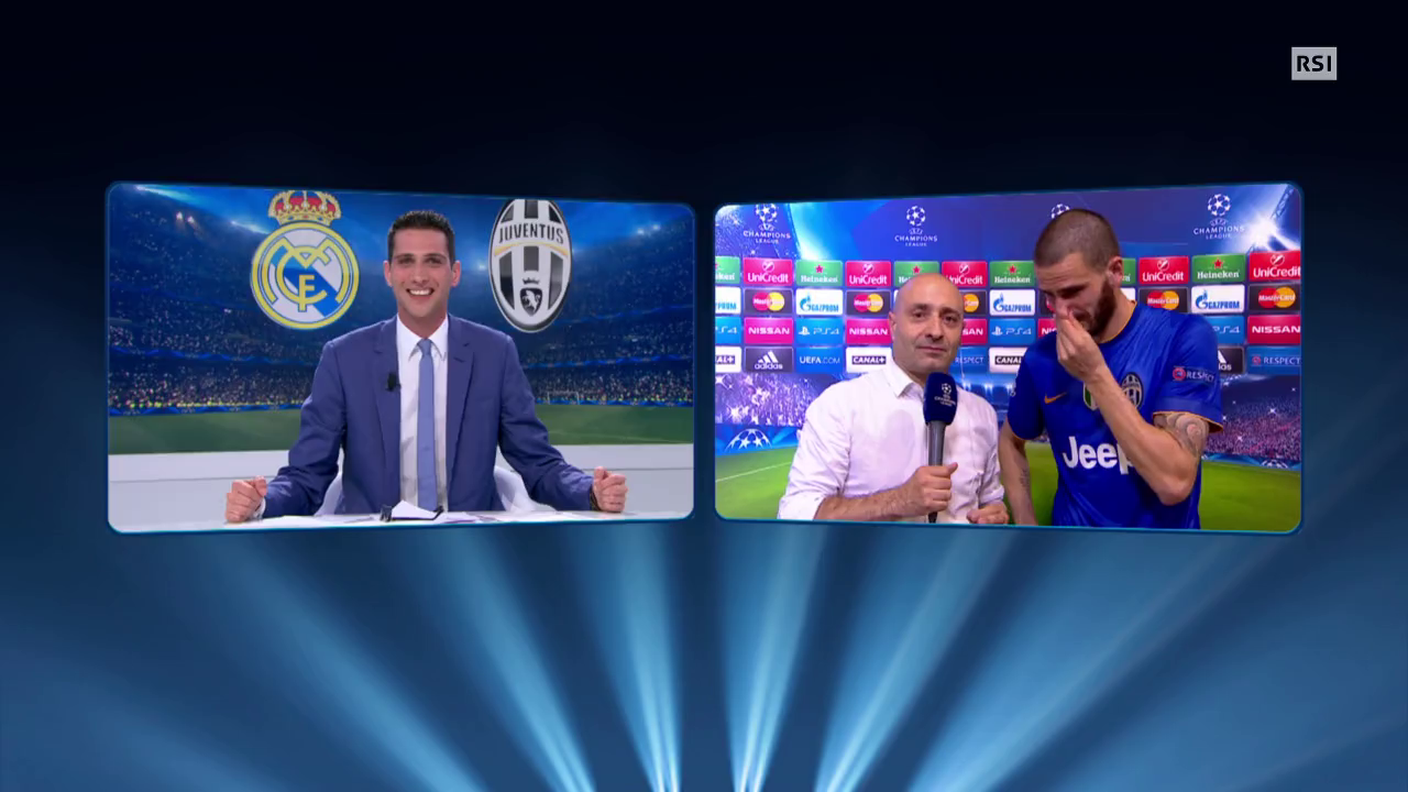 Champions League, l'intervista a Leonardo Bonucci dopo Real Madrid - Juventus (13.05.2015)