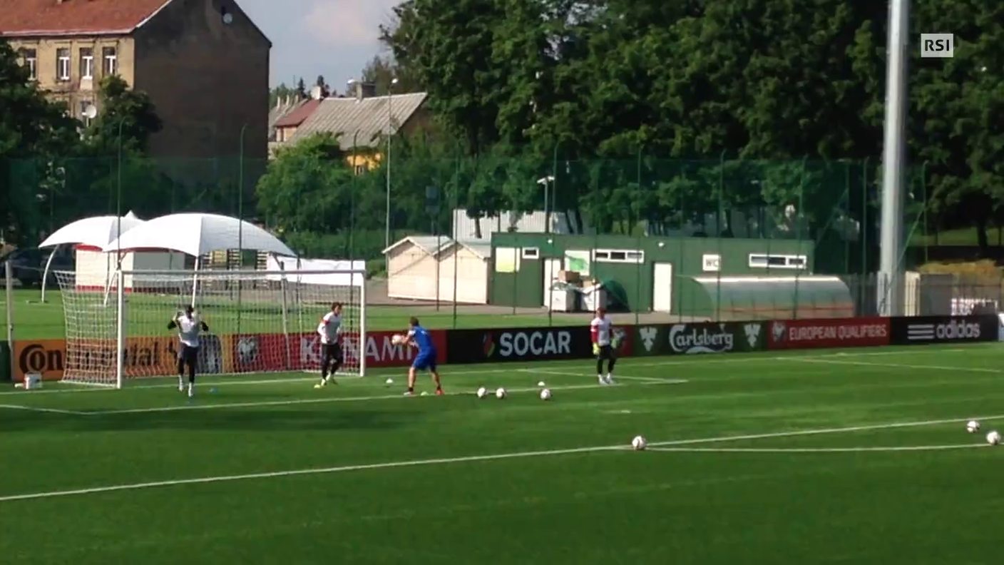 L'allenamento dei portieri (13.06.2015)