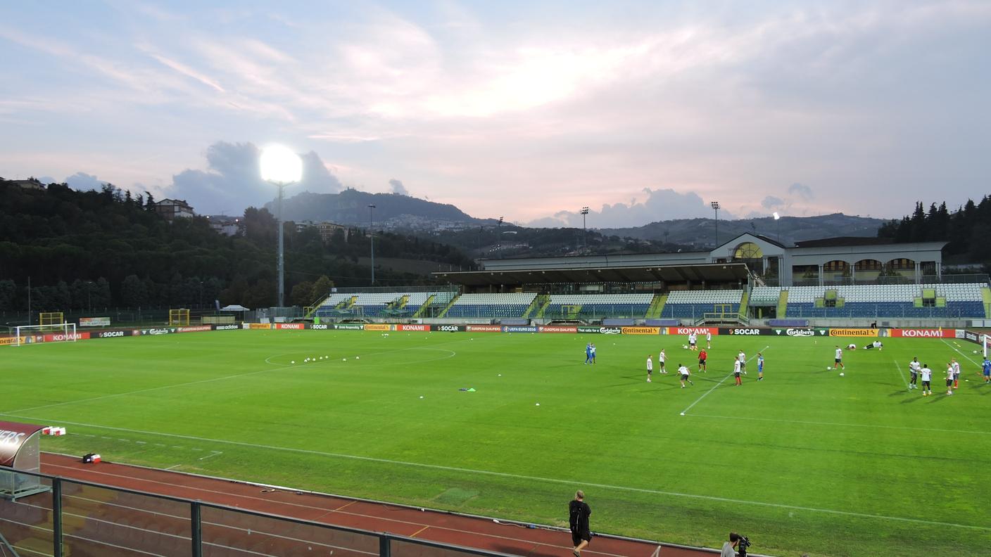 La rifinitura al San Marino Stadium