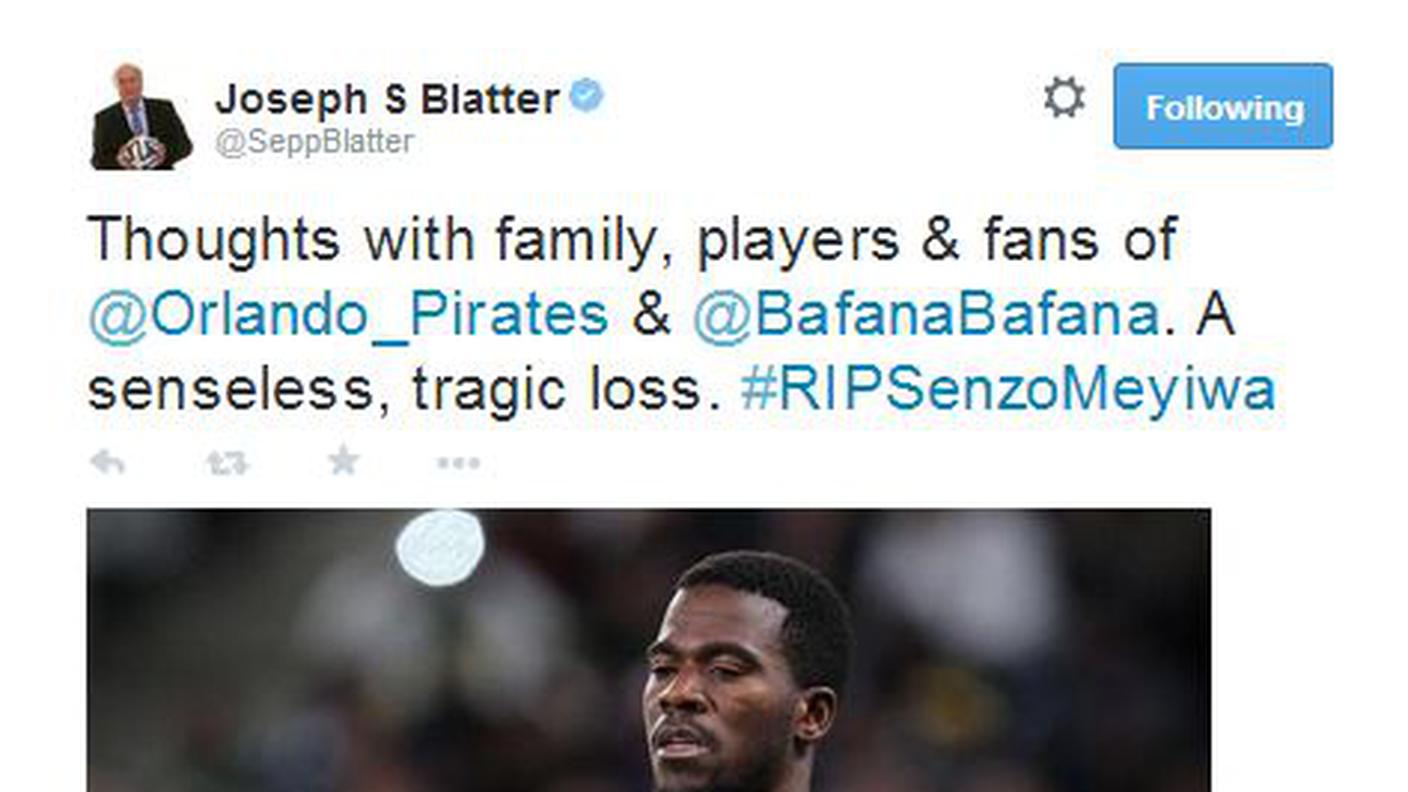 Il tweet di Sepp Blatter
