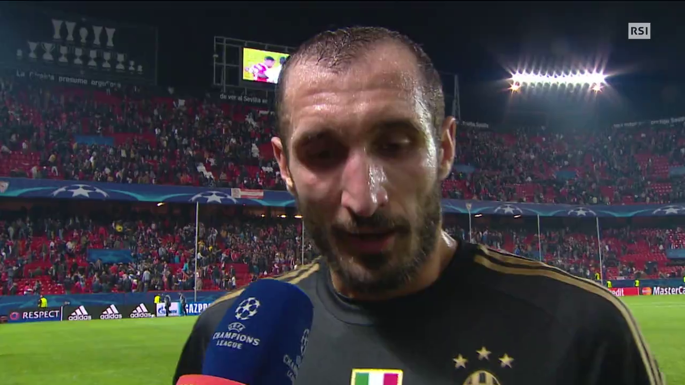 Champions League, l'intervista a Giorgio Chiellini (08.12.2015)