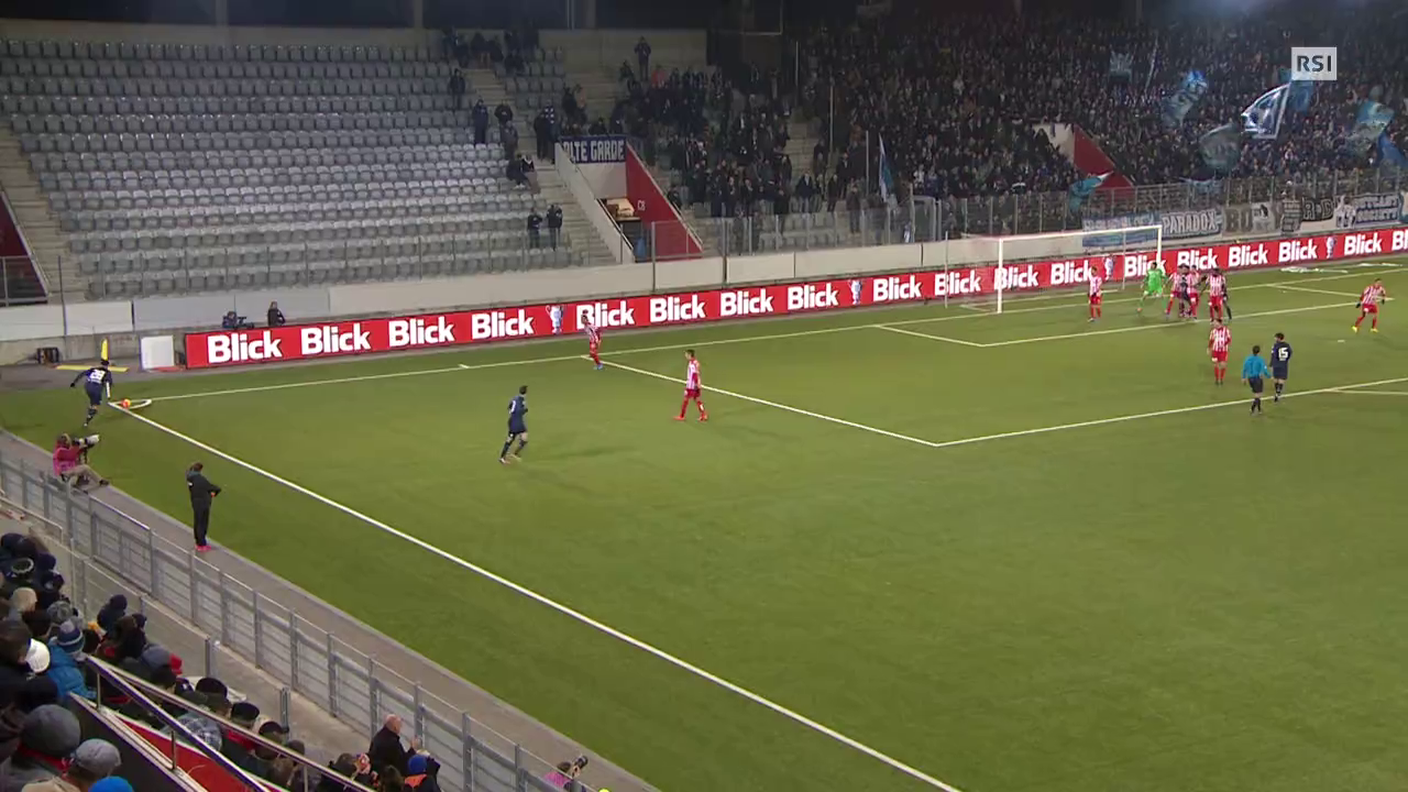 Coppa Svizzera, l'1-3 di Etoundi in Thun - Zurigo (12.12.2015)