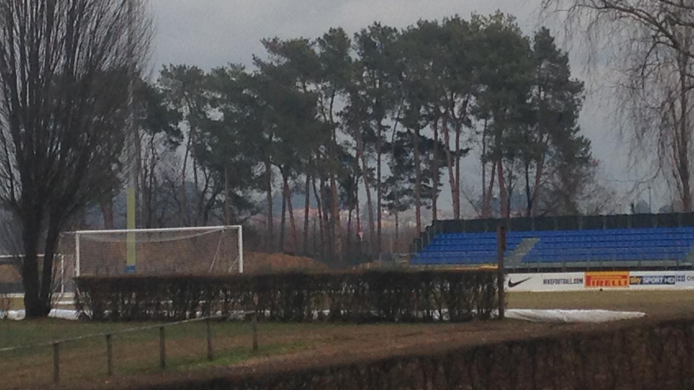 Il campo d'allenamento del Centro Sportivo Angelo Moratti