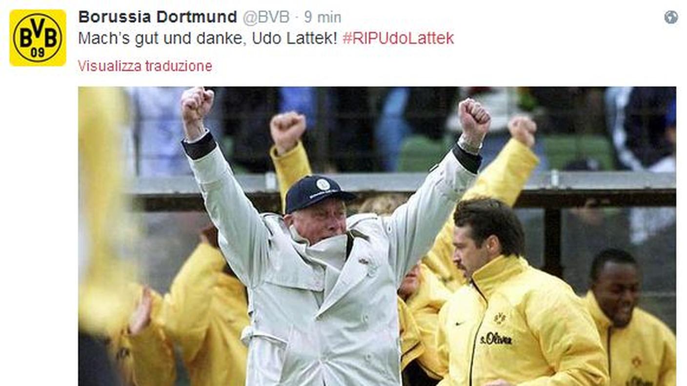Tweet Lattek Borussia Dortmund