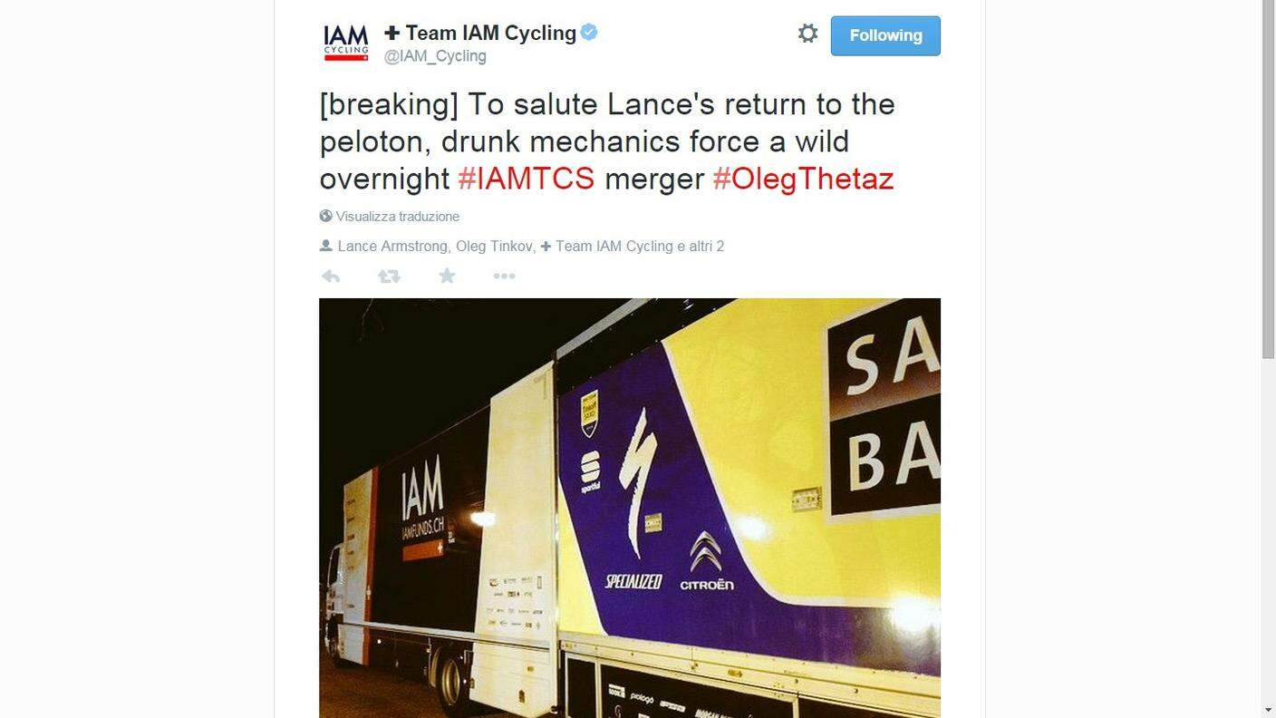 IAM Cycling e Lance Armstrong