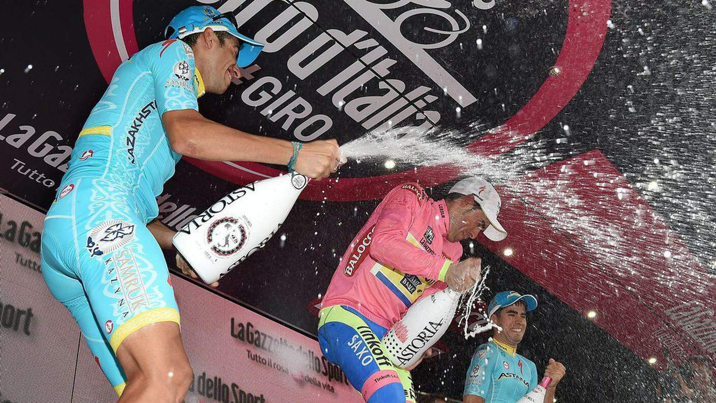 Il podio del Giro 2015