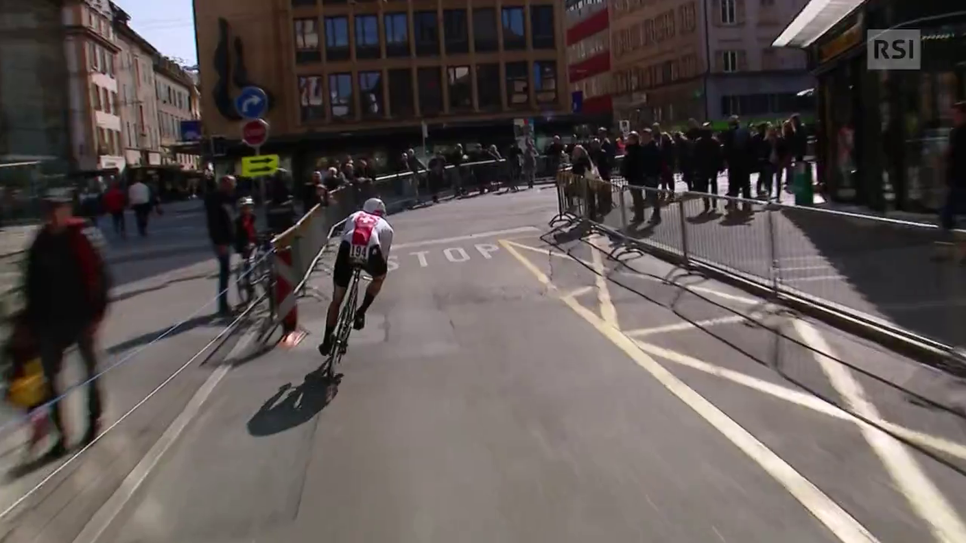 Tour de Romandie, problemi con la bici per Claudio Imhof (30.04.2019)