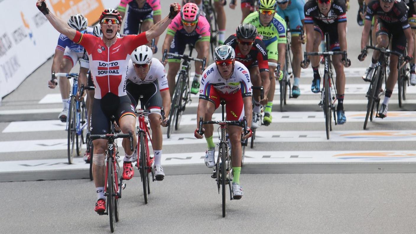 Il tedesco vince in volata