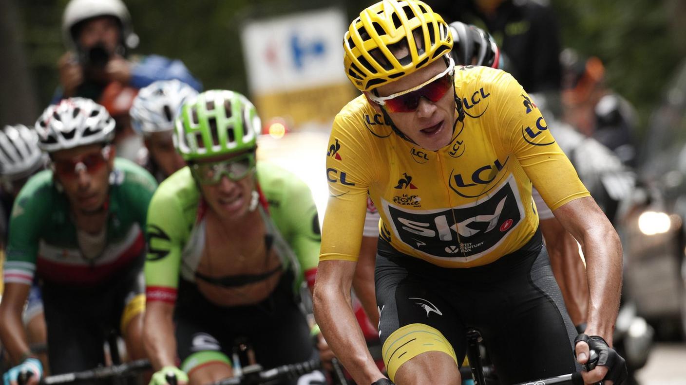 Tutti all'inseguimento del leader Froome