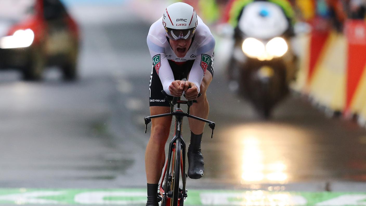 Il campione svizzero contro il tempo al Tour