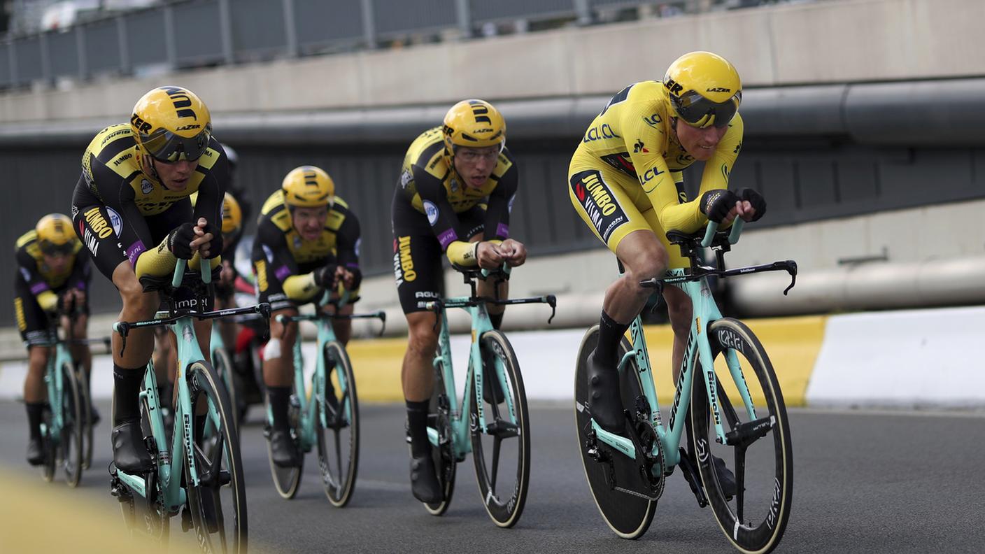 Il Team Jumbo-Visma si è dimostrato determinato a conservare la maglia gialla