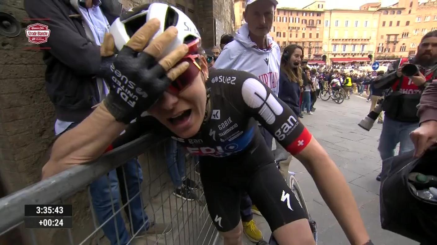 Incredula dopo il traguardo