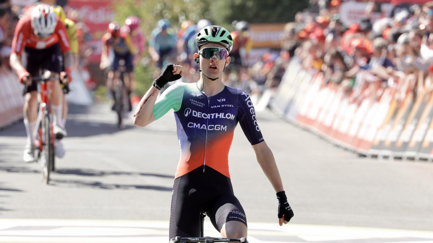 Lo svizzero in lotta per il podio mentre il 19enne esulta