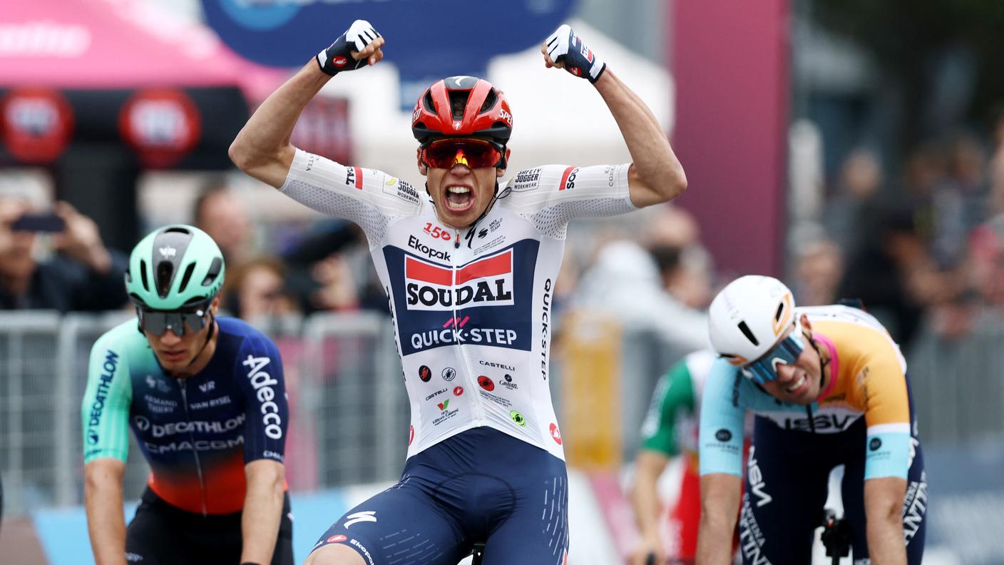 La gioia del francese della Soudal