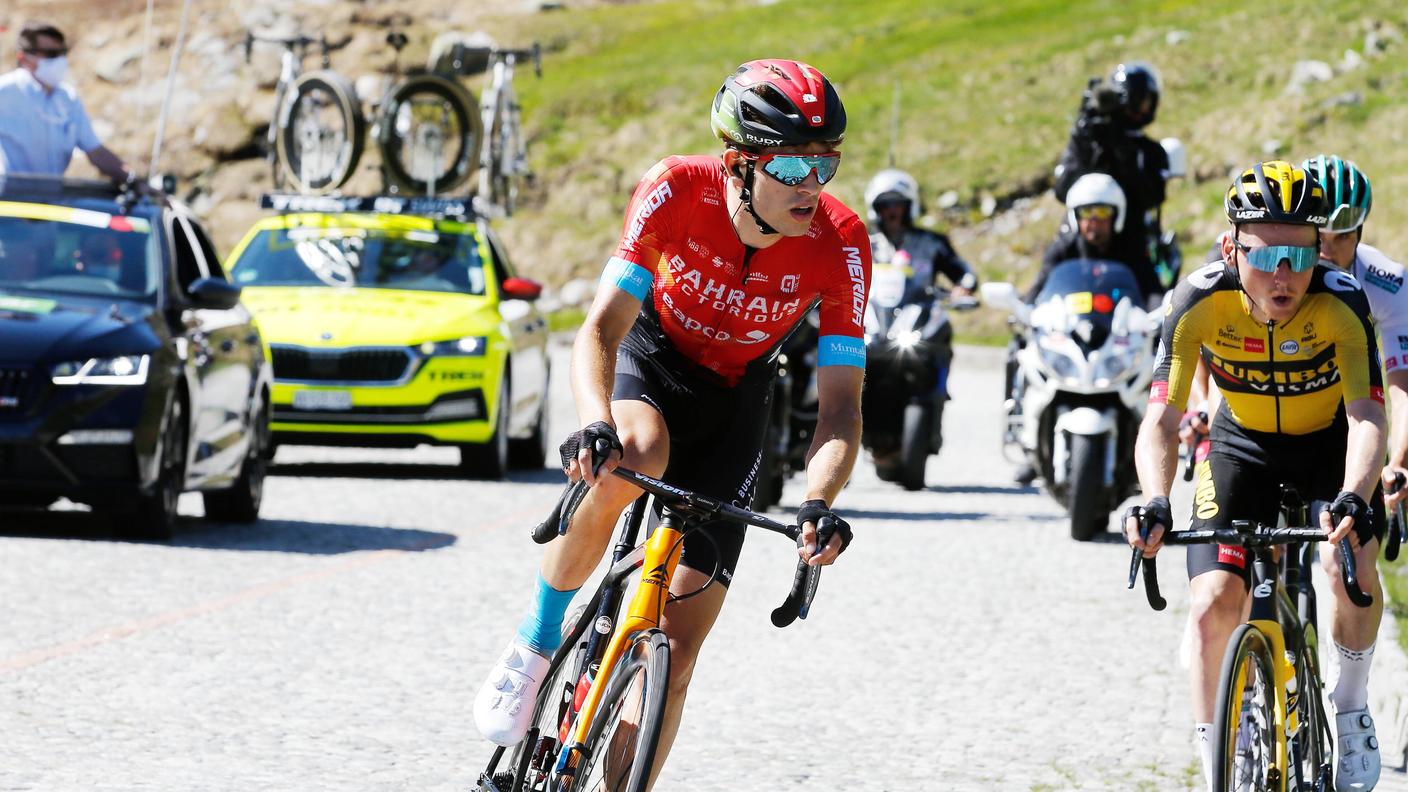 Gino Mäder impegnato lo scorso anno in terra elvetica