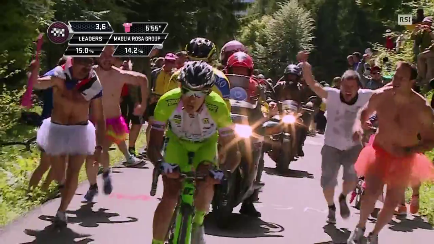 I tifosi ballerini (Giro d'Italia 31.05.2014)