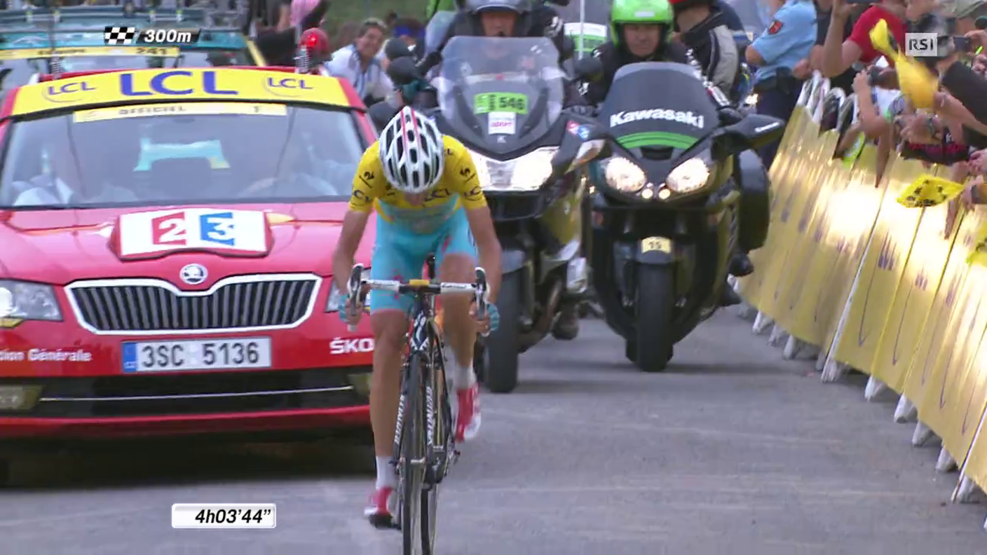 Tour de France, 18a tappa, l'arrivo di Vincenzo Nibali (24.07.2014)