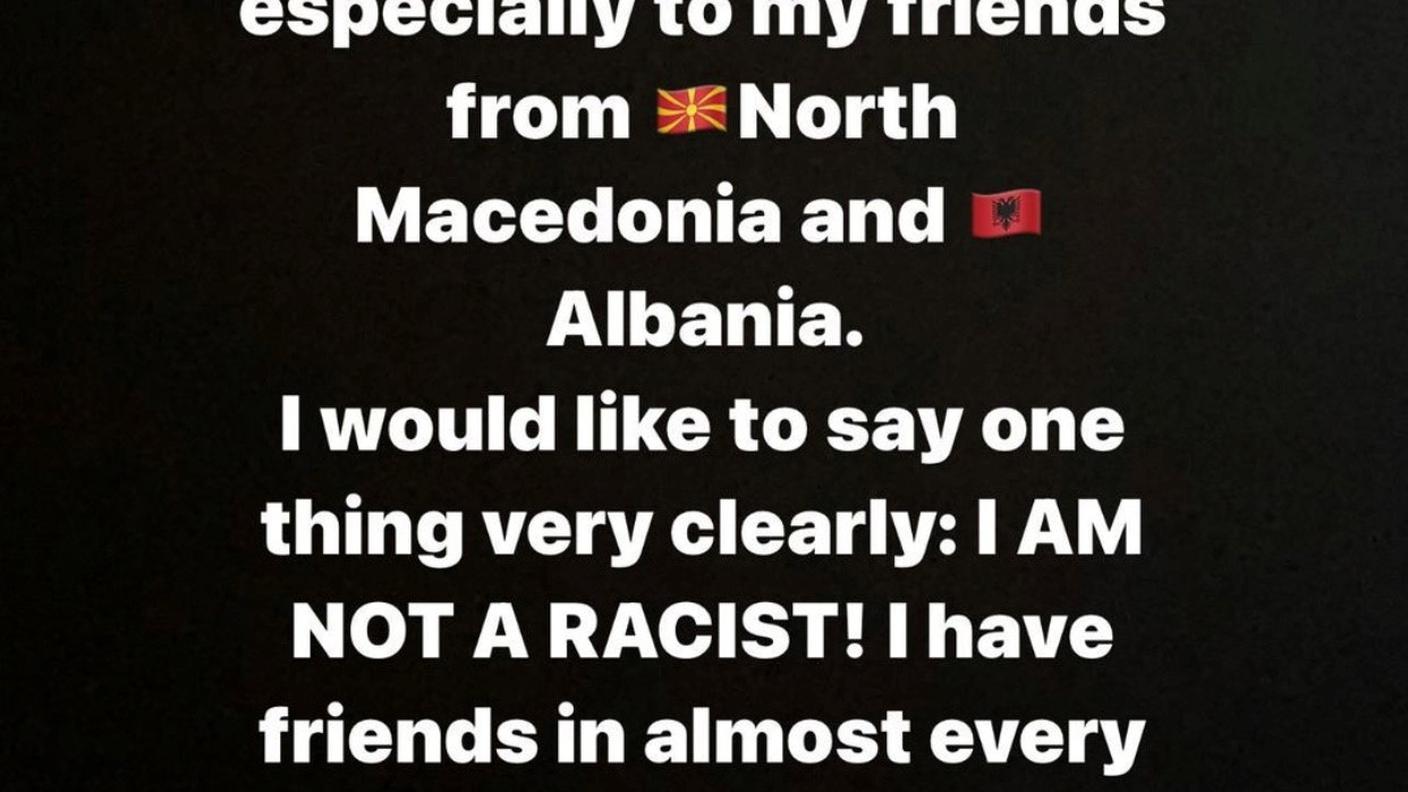 Il messaggio dell'attaccante