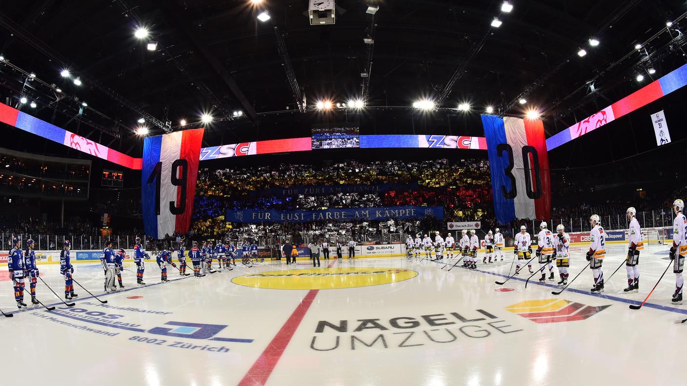 La coreografia dei tifosi zurighesi