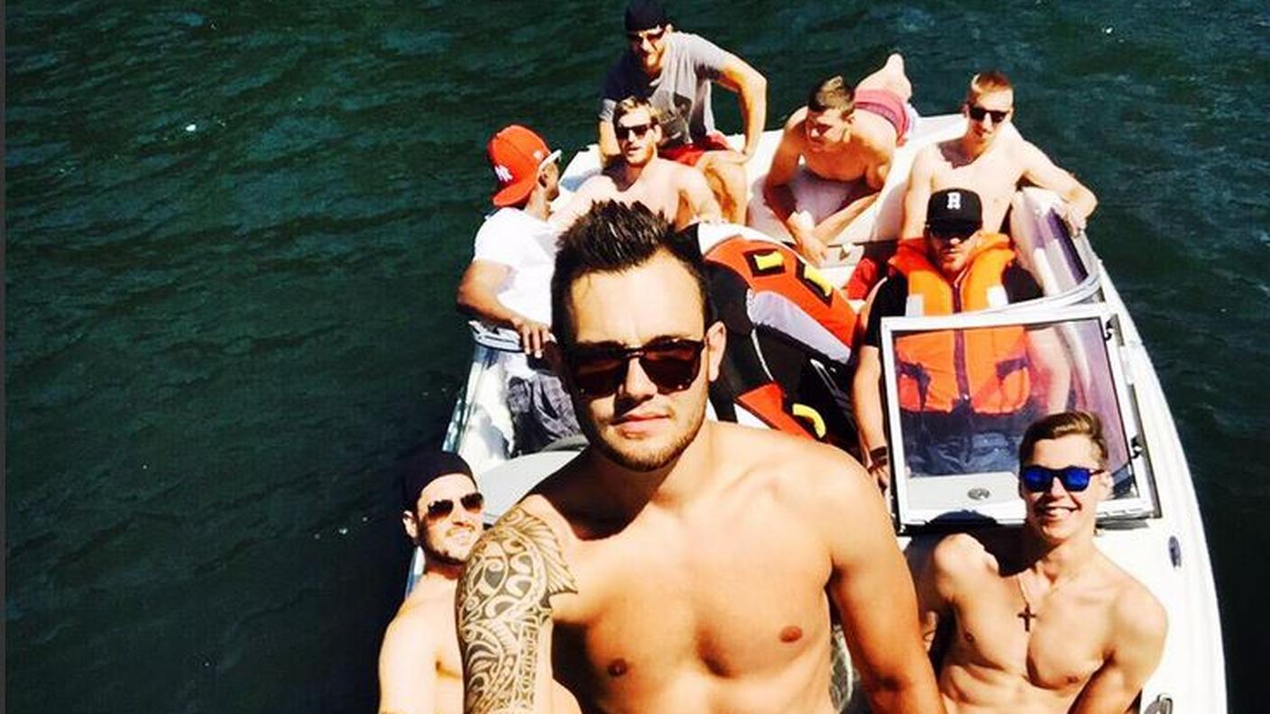 Gita sul lago per alcuni bianconeri