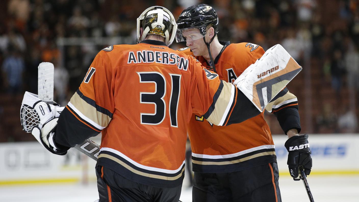 Ottima prestazione del portiere dei Ducks Andersen