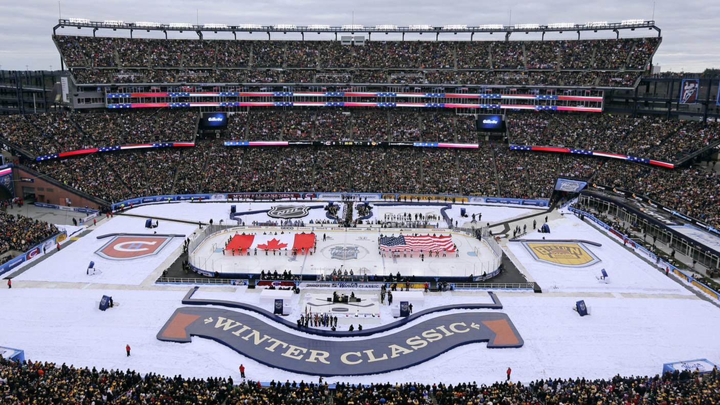 Nello stadio dei New England Patriots