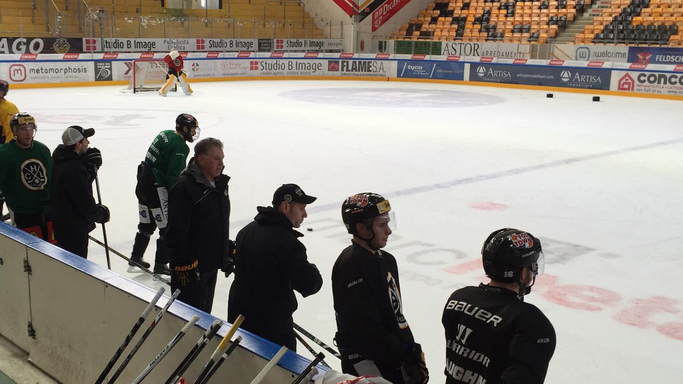 Il Lugano in allenamento