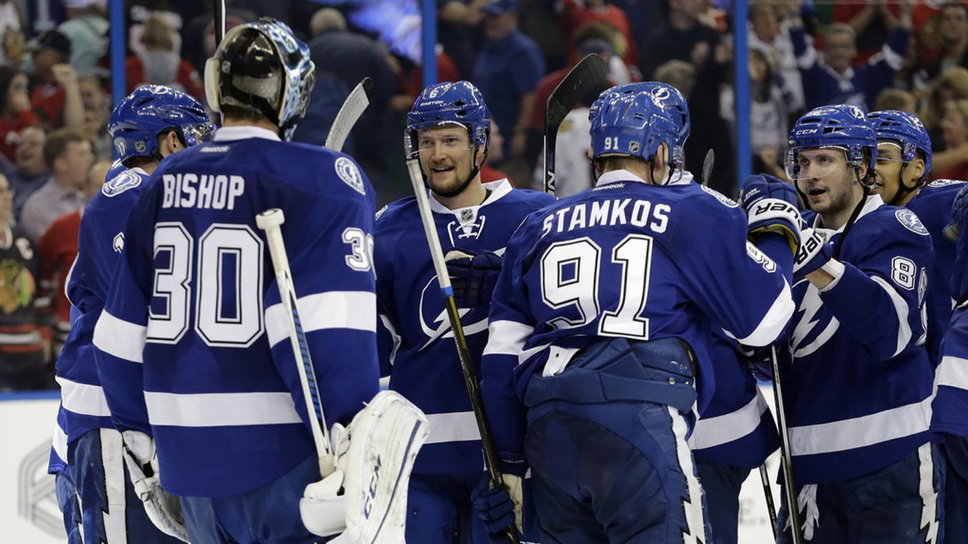Stamkos e compagni festeggiano