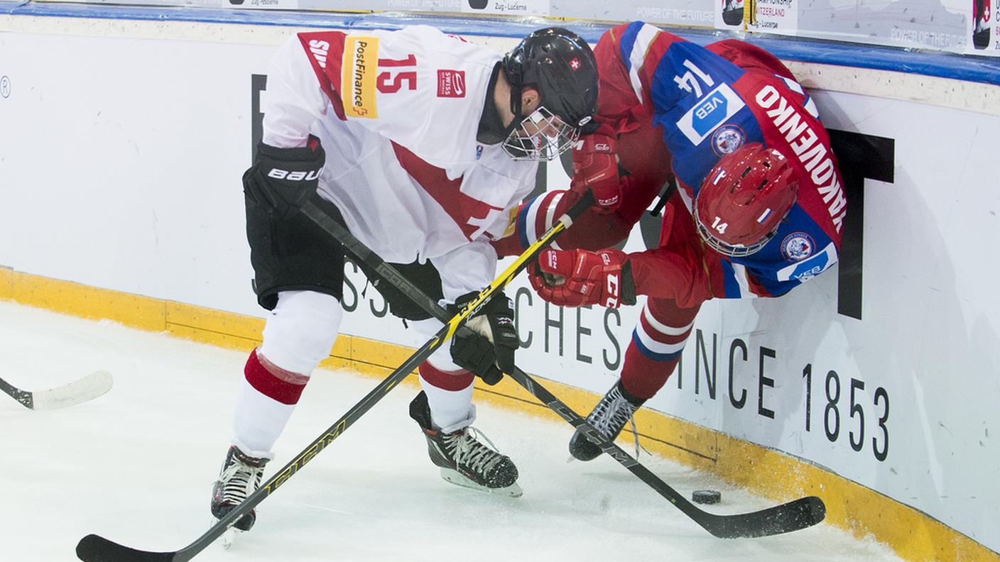 Svizzera e Russia al mondiale U18 del 2015