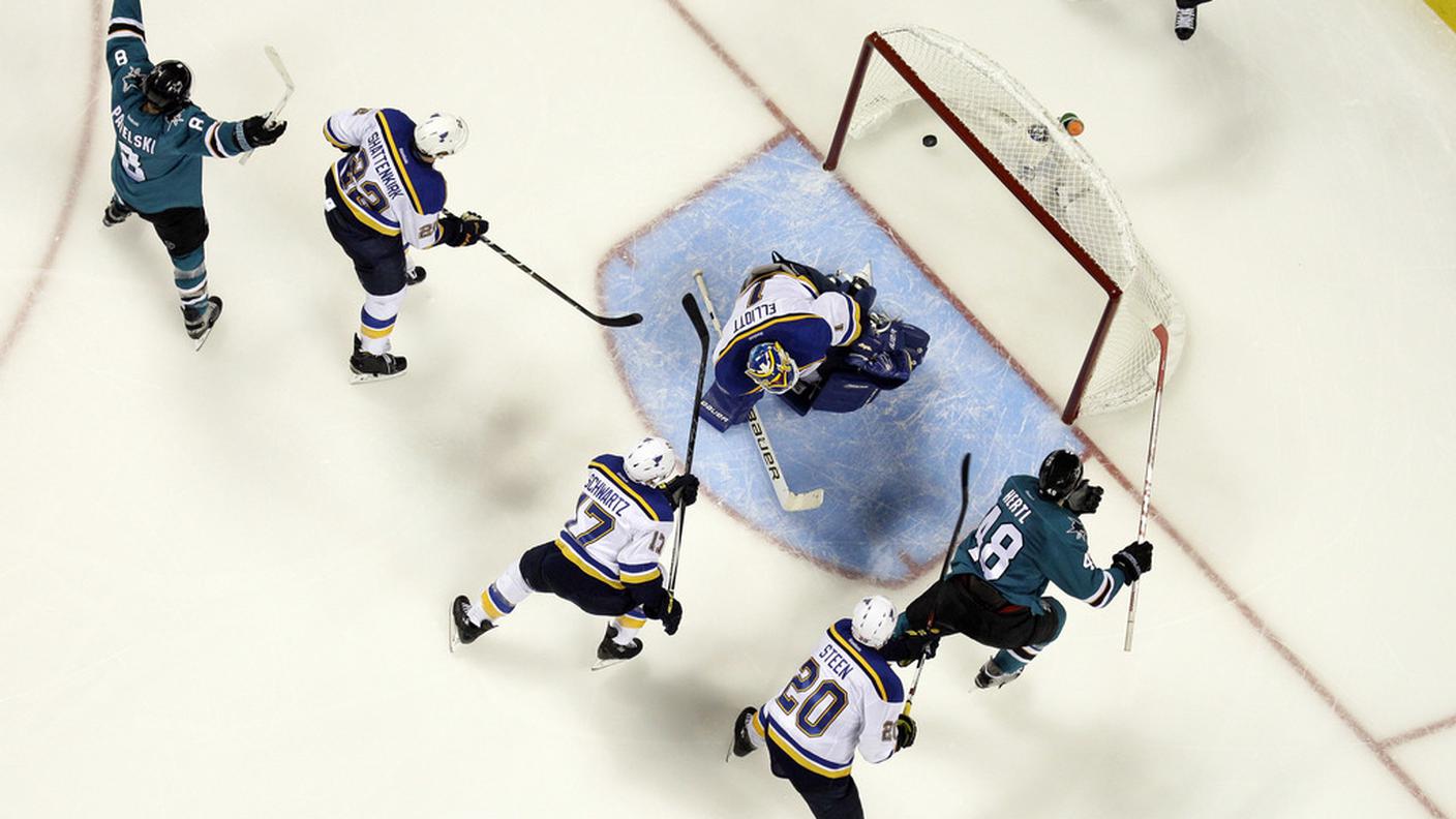 Il terzo gol di Hertl