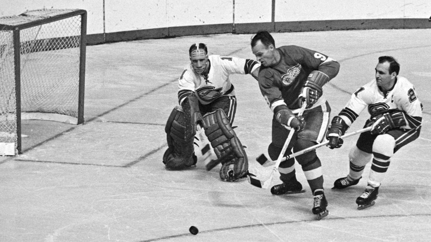 Con la maglia dei Red Wings