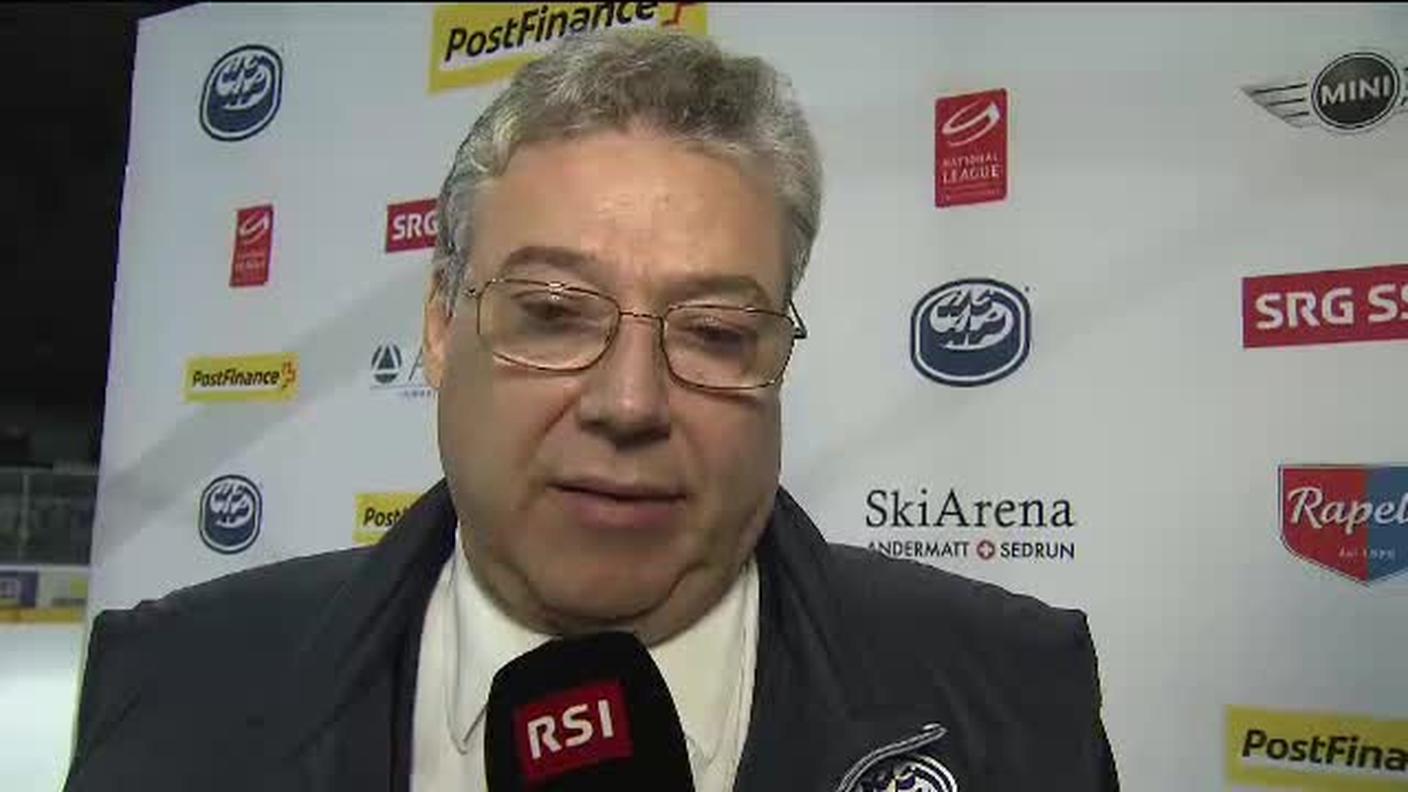 Il presidente biancoblù al termine di gara-2