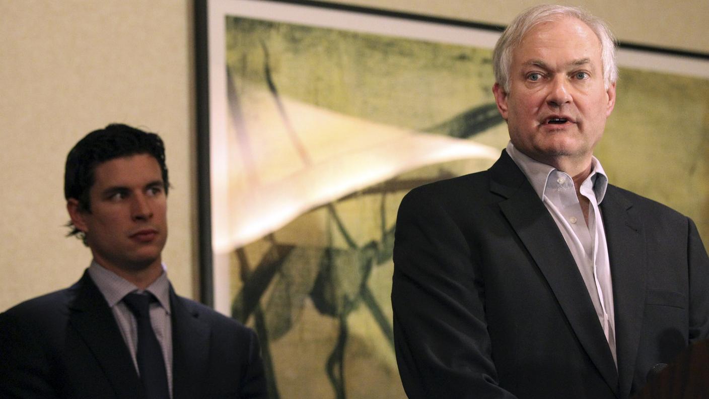 Il direttore esecutivo della NHLPA Don Fehr e Sidney Crosby