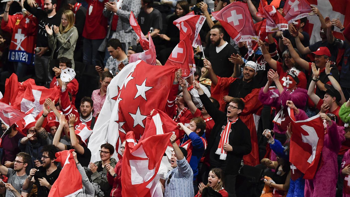 I tifosi durante Canada-Svizzera