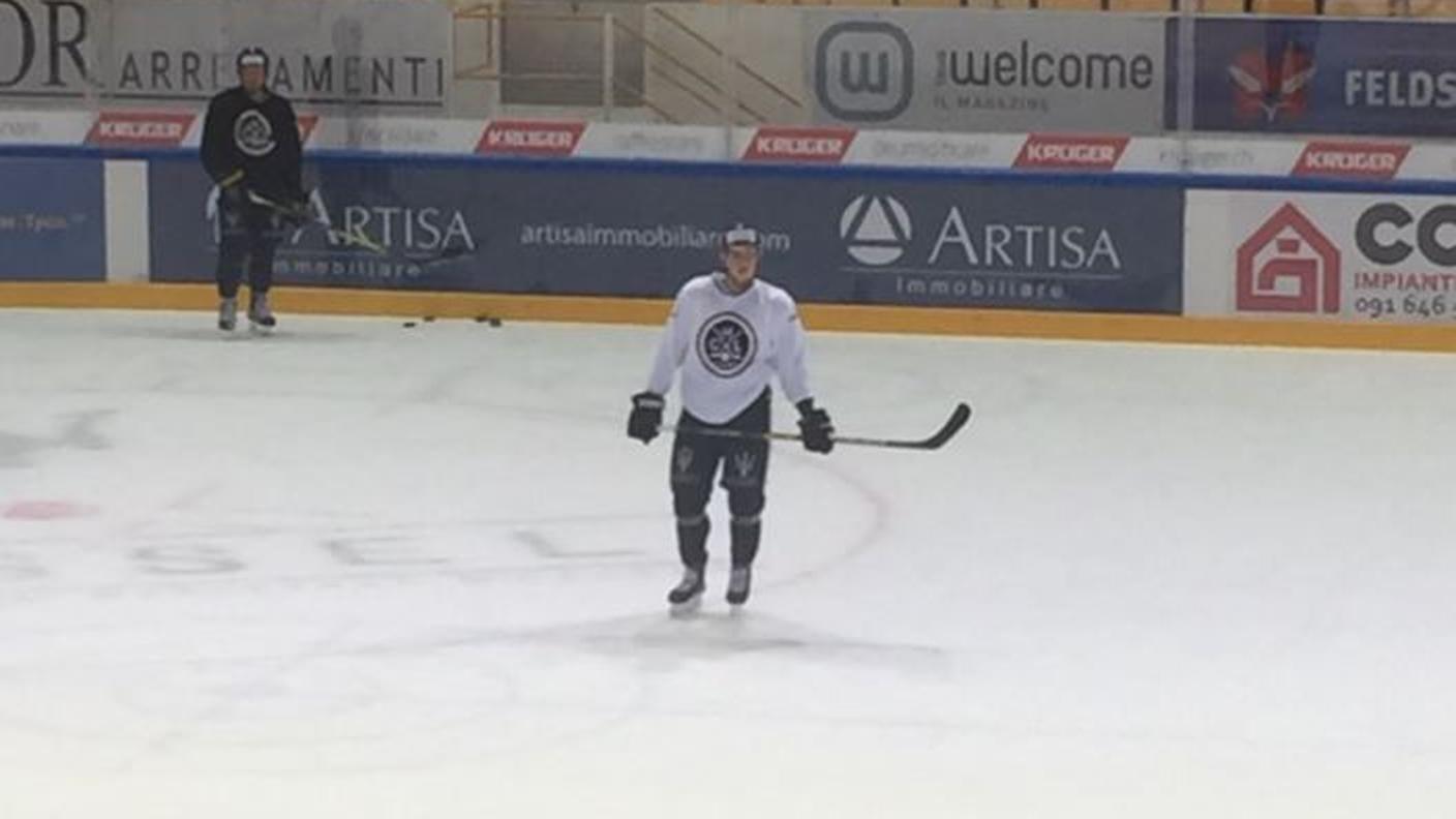 Durante l'allenamento di stamattina