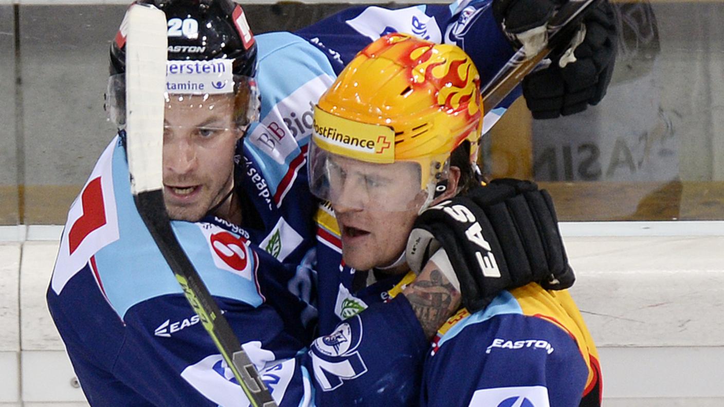 Lo svedese con la maglia di Top Scorer del Rapperswil