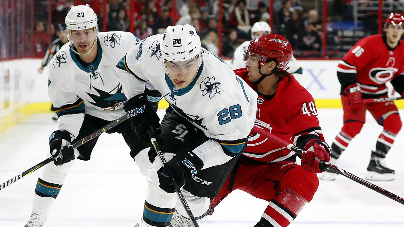 L'appenzellese in azione contro gli Hurricanes