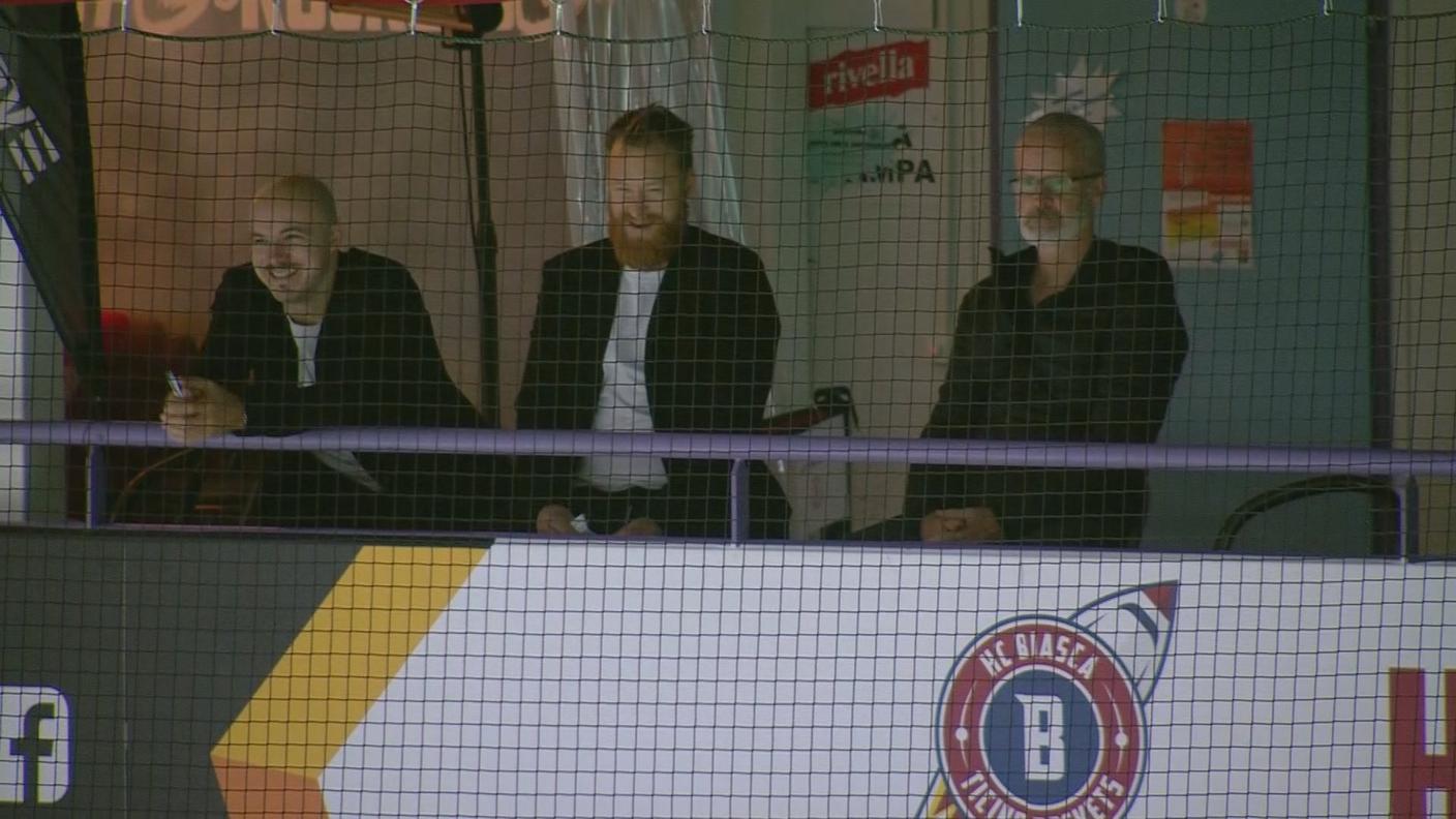 Klasen e Bertaggia, presenti per una sessione di autografi e vedere i Rockets