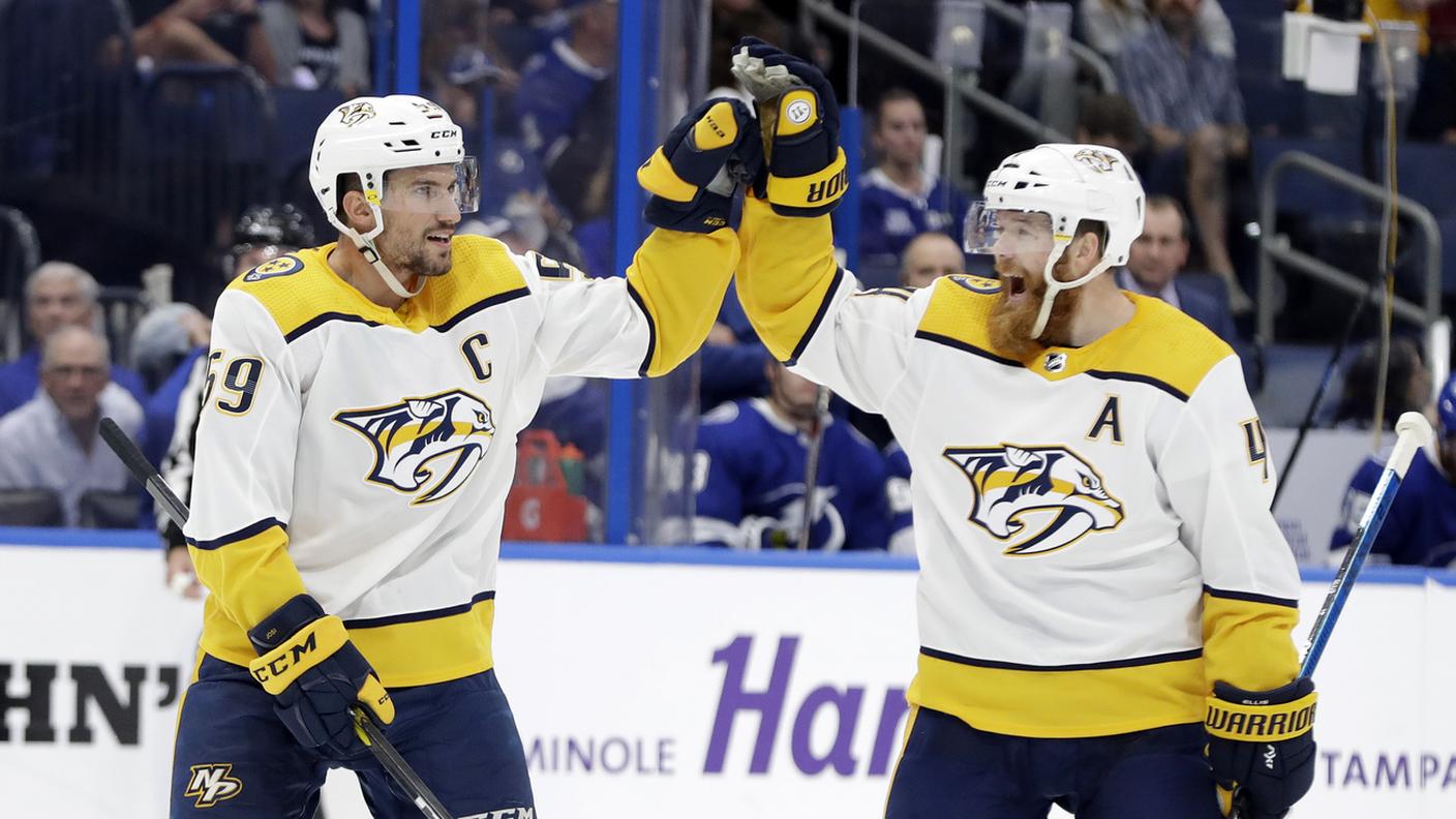 Ryan Ellis festeggia il rossocrociato