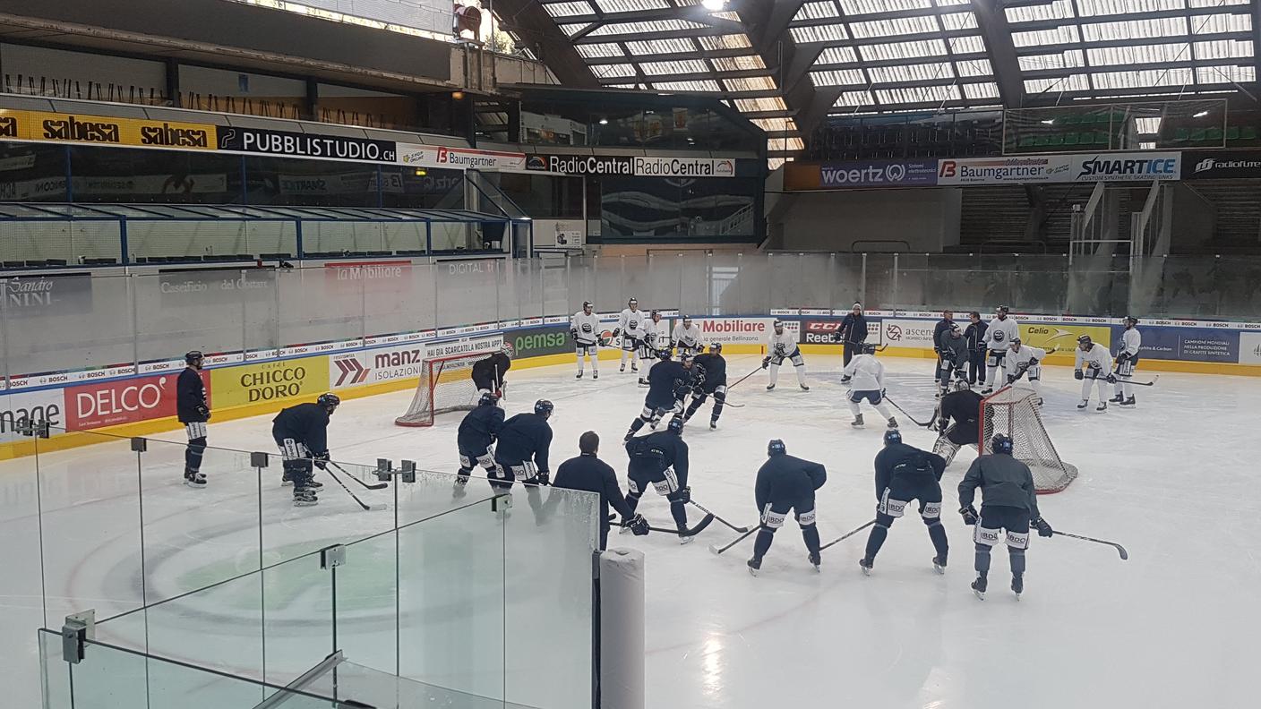 Un momento dell'allenamento
