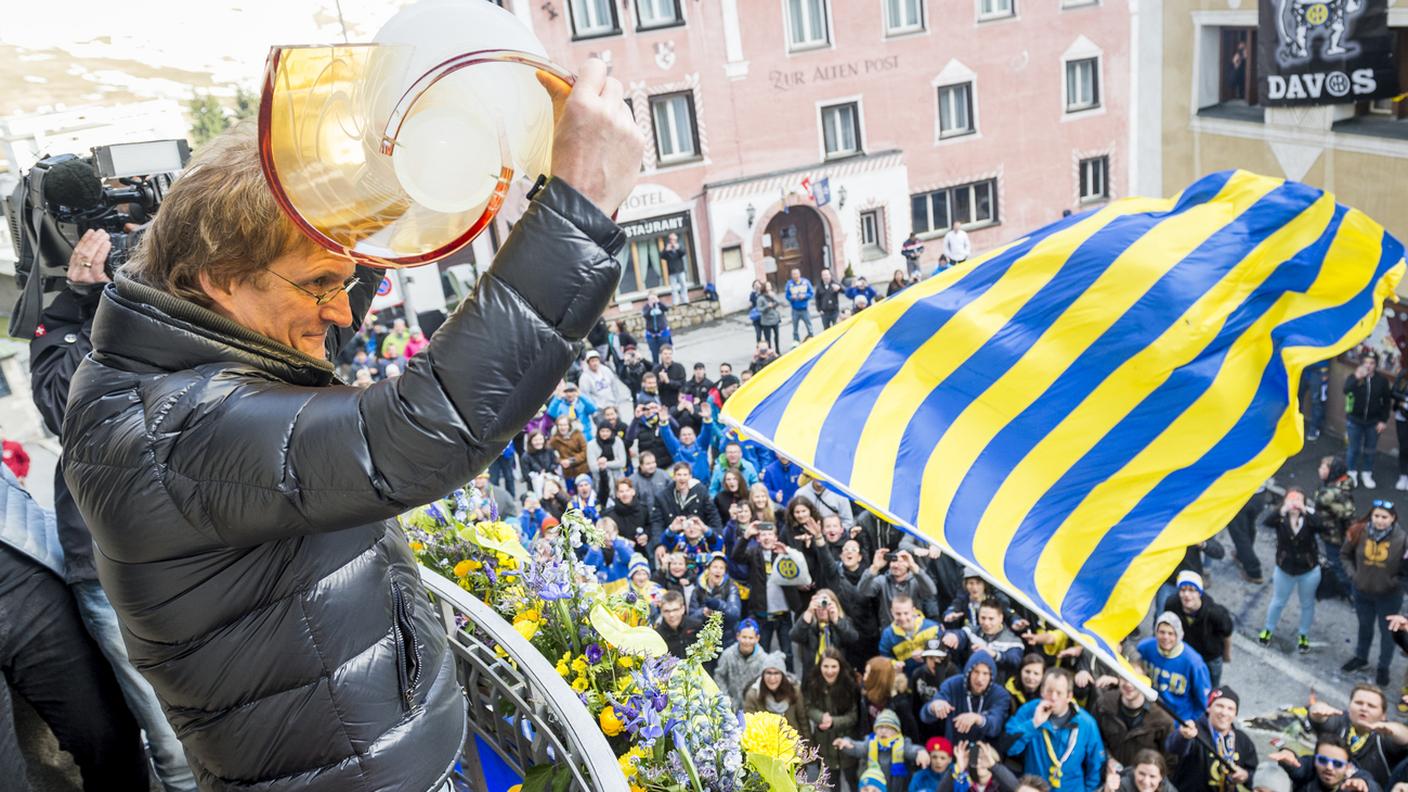 Durante i festeggiamenti per il titolo del 2015
