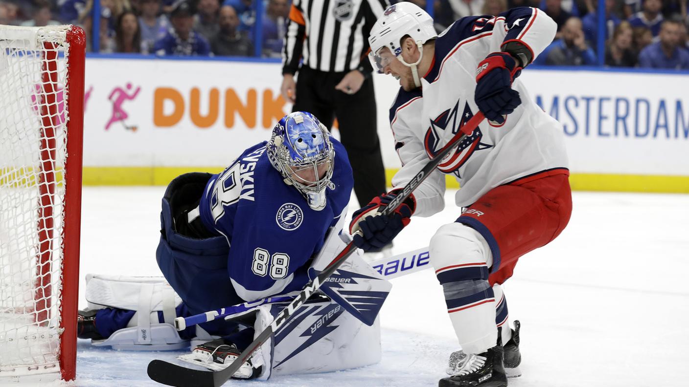 Atkinson supera l'estremo difensore Vasilevskiy