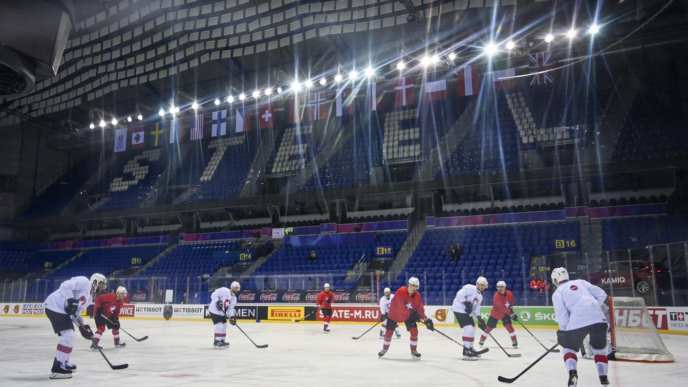 Sul ghiaccio della Steel Arena