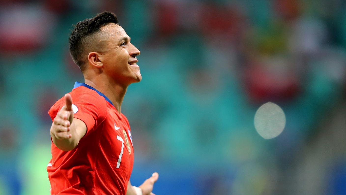 Alexis Sanchez autore del gol partita